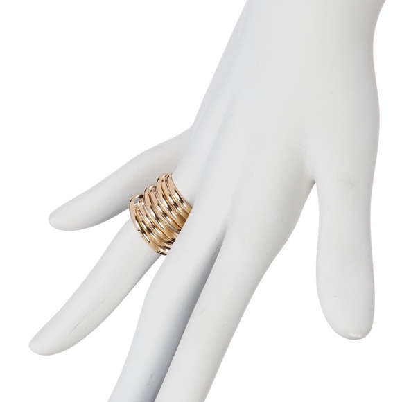 Banana Republic Wide Spiral Barrel Ring 6 NWT 45 - Picture 2 of 8